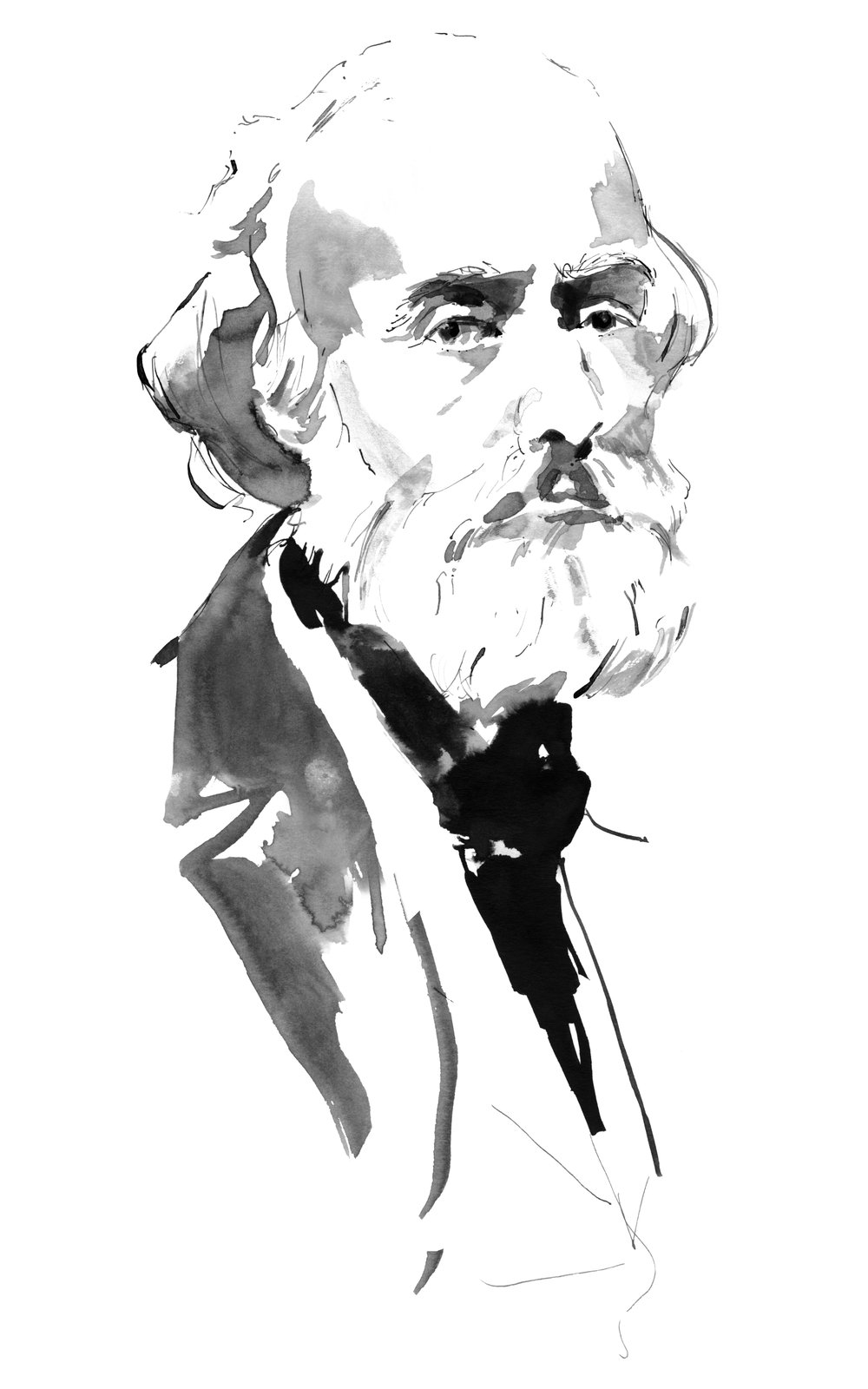Pierre-François-Pascal Guerlain (1798-1864), fondateur de la maison Guerlain, portrait aquarelle officiel